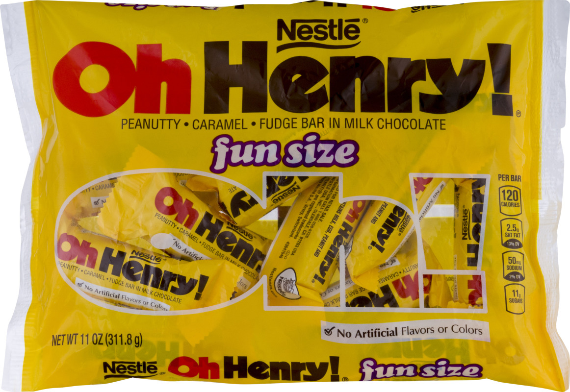Nestle Oh Henry! Peanutty Caramel Fudge Bar Fun Size Nestle(28000884499