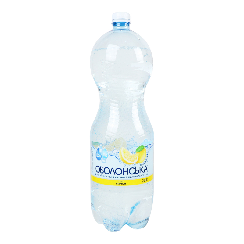 Вода сильногазована Лимон Оболонь пет 2л Росинка 4820000190084: купить ...