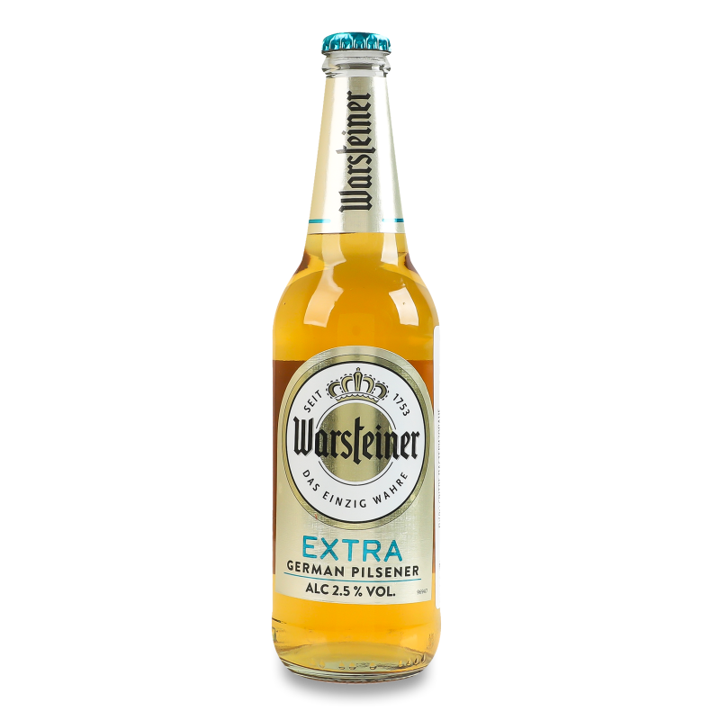 Пиво Extra світле 2,5% 330мл Warsteiner