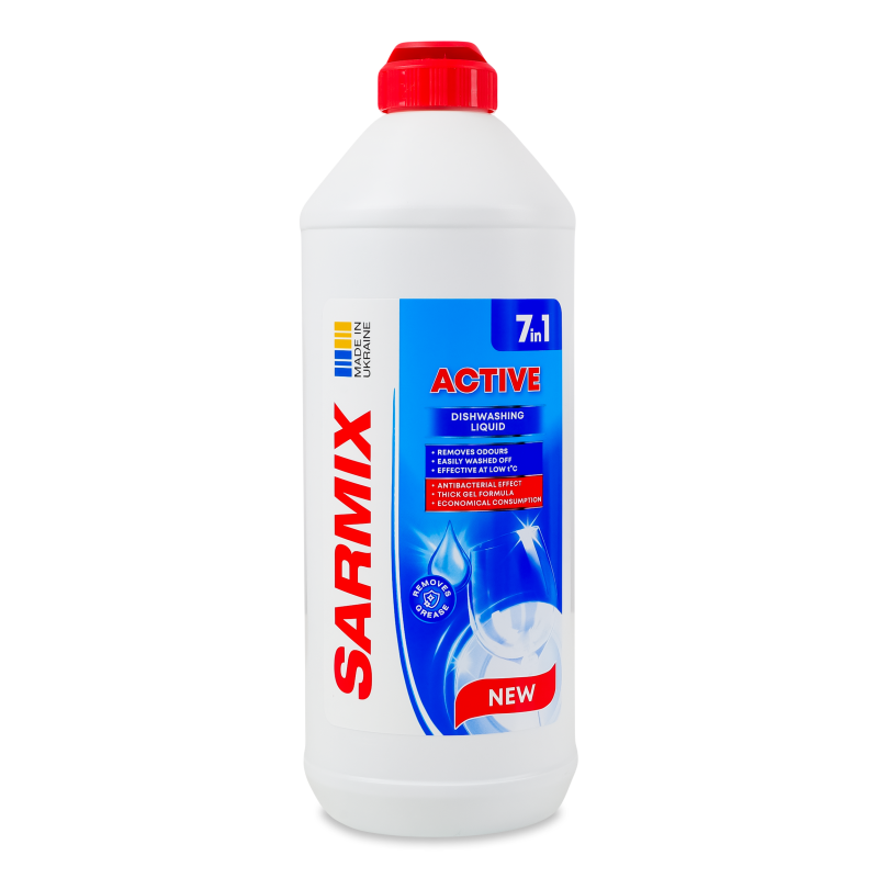 Засіб д/миття посуду Актив 500мл Sarmix