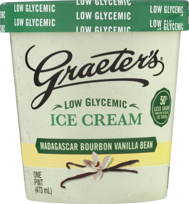 Graeter's Low Glycemic Ice Cream Madagascar Bourbon Vanilla Bean Graeter's(731493120103