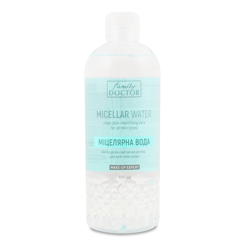 Вода міцелярна Матуючий догляд д/всіх типів шкіри 550мл Family Doctor