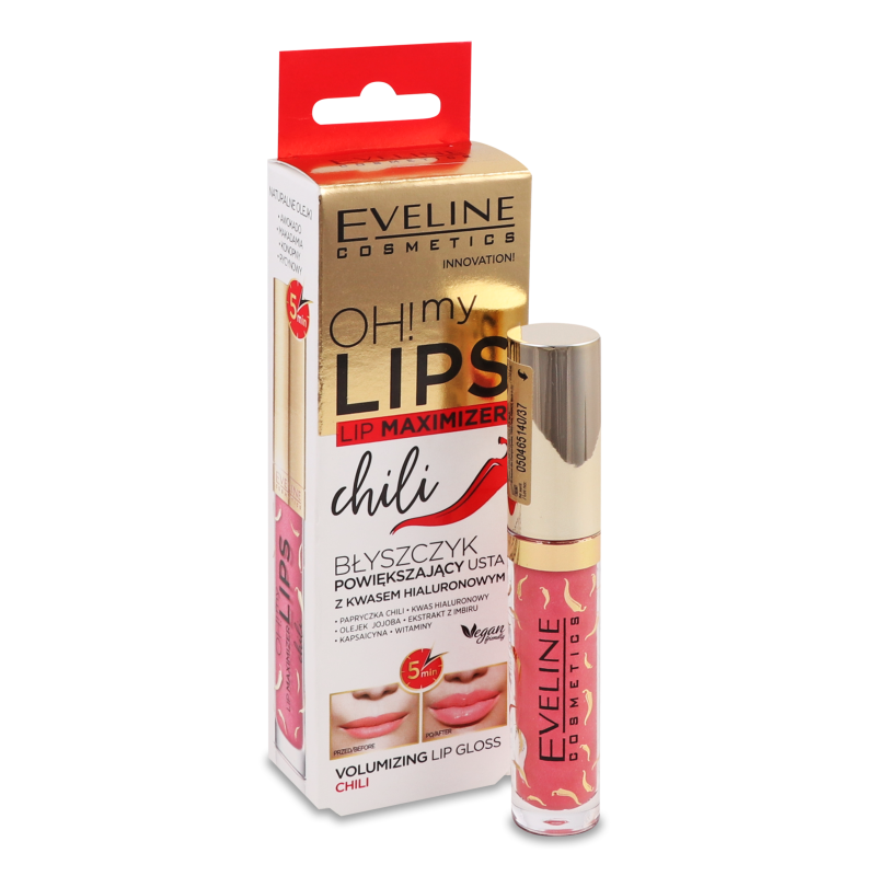 Блиск д/збільшення об”єму губ О! Май Ліпс Чилі 4,5мл Евелін