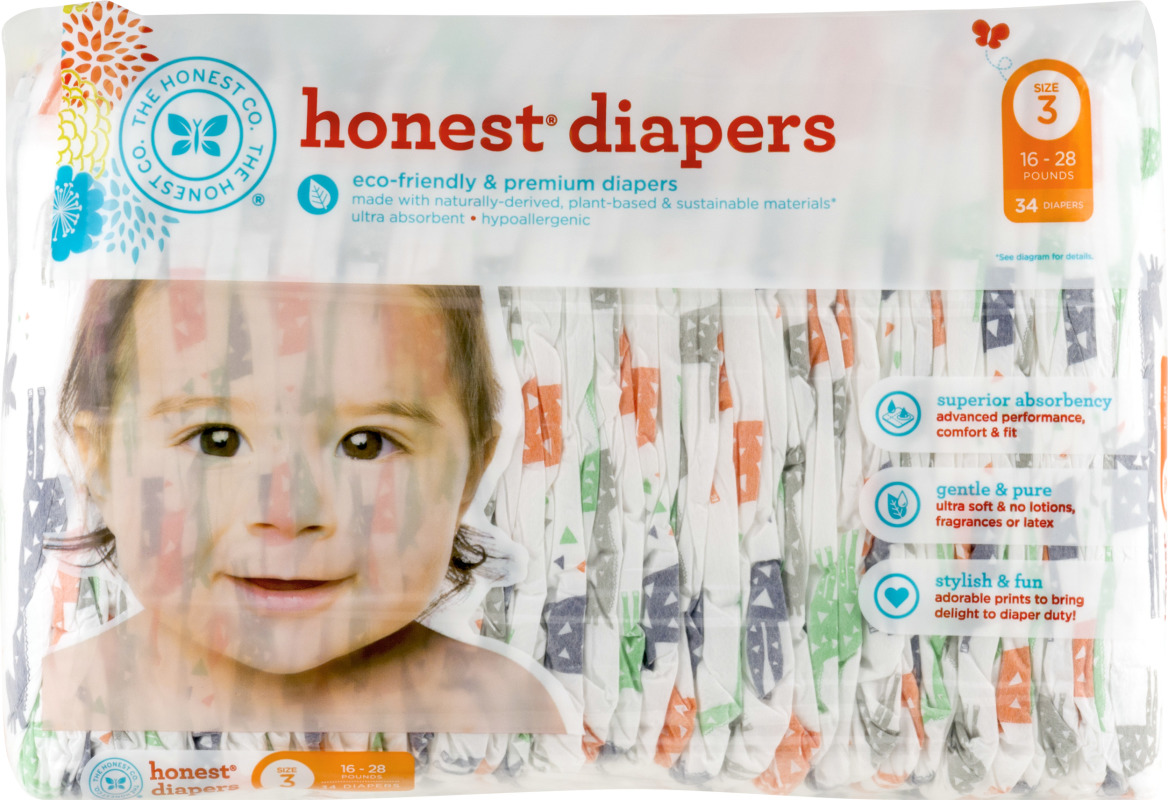 The Honest Co. Honest Diapers Size 3 34 CT The Honest Co.(817810013959) customers reviews
