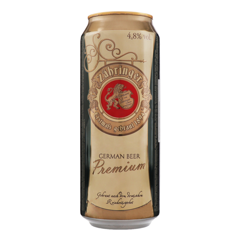 Пиво світле фільтроване пастеризоване Zahringer German Premium ...