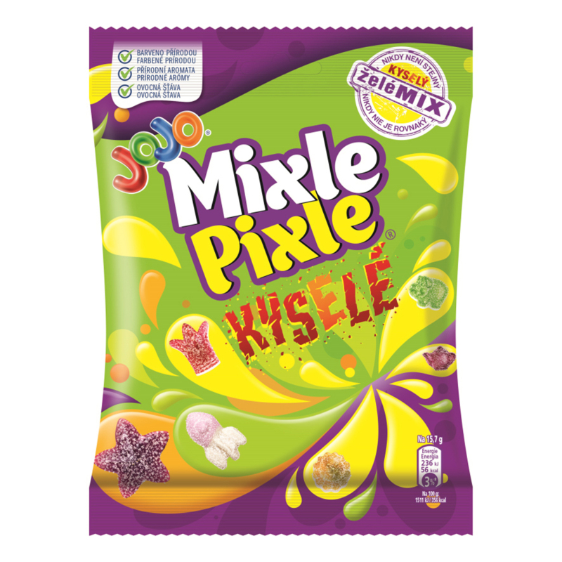 Конфеты желейные с фруктовыми вкусами Mixle pixle sour JOJO м/у