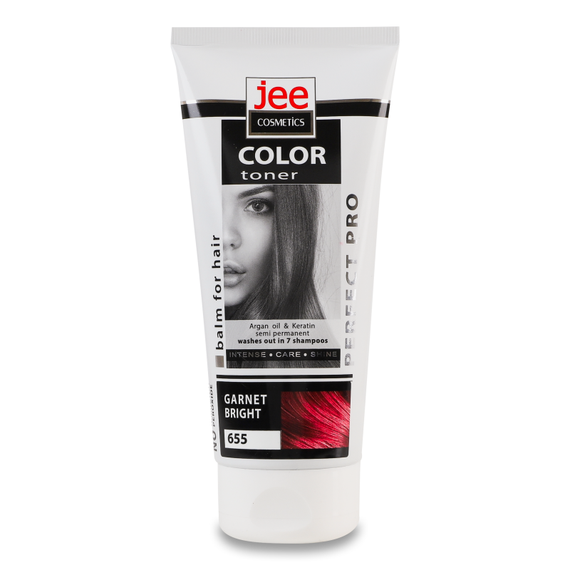 Бальзам тонуючий 655 яскравий гранат 150мл Jee Cosmetics