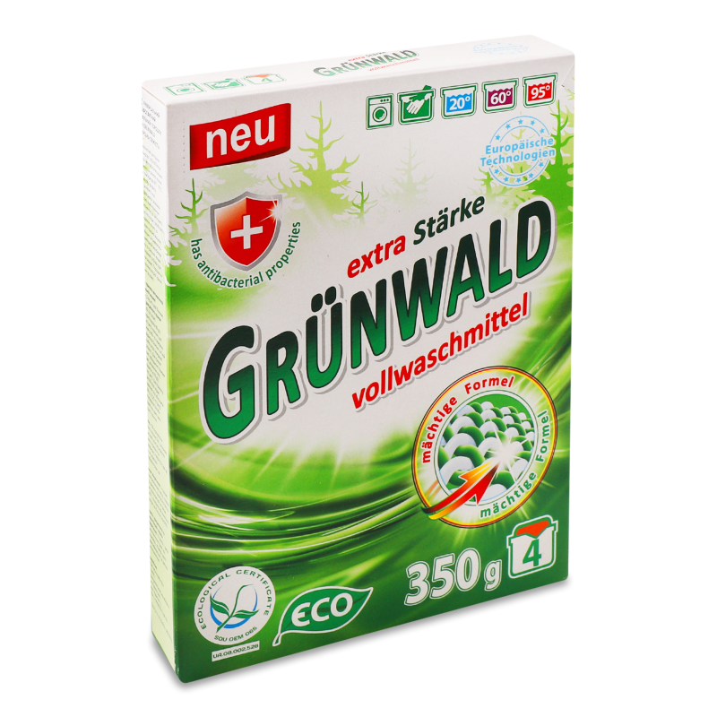 Порошок пральний Гірська свіжість універсальний 350г Грюнвальд