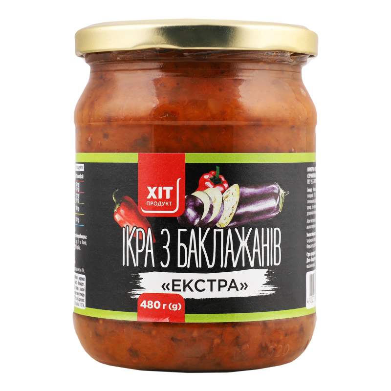 Ікра з баклажанів стерилізована Екстра Хіт продукт с/б