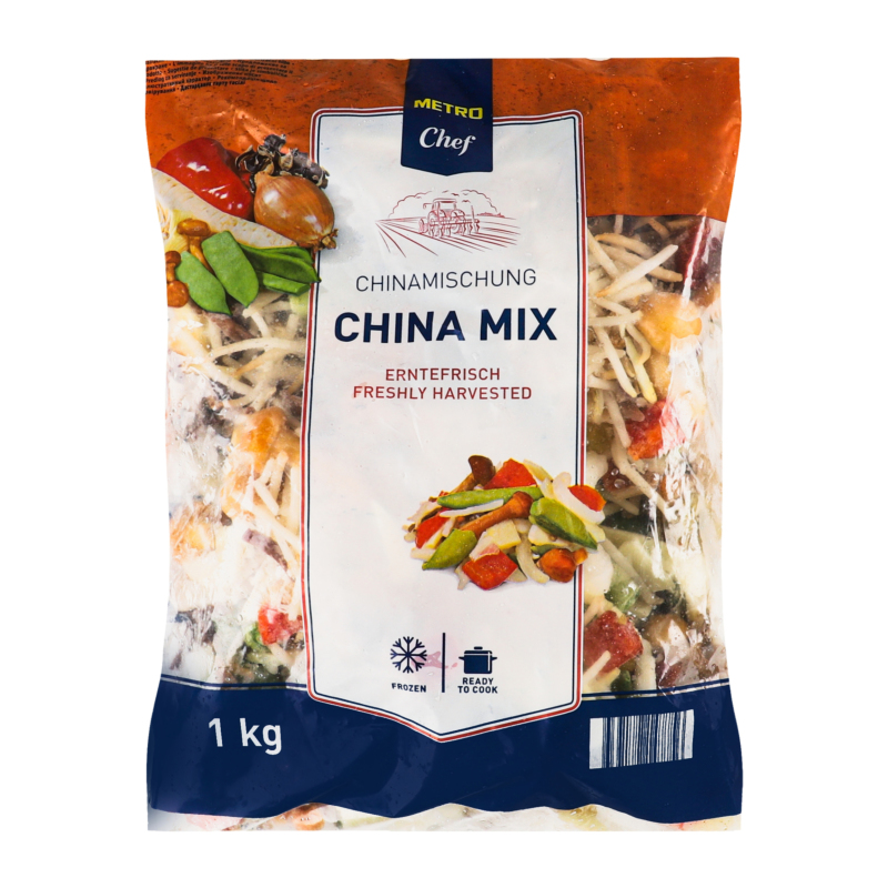 Смесь овощная быстрозамороженная China mix Metro Chef м/у