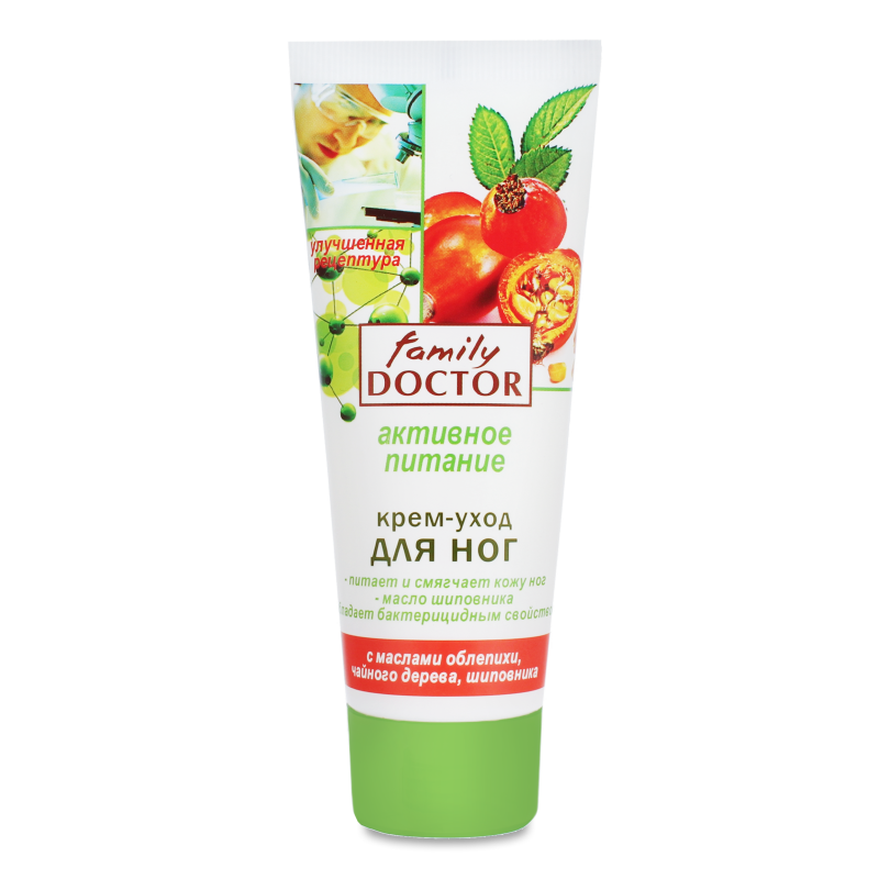 Крем-догляд д/ніг Активне живлення 75мл Family Doctor