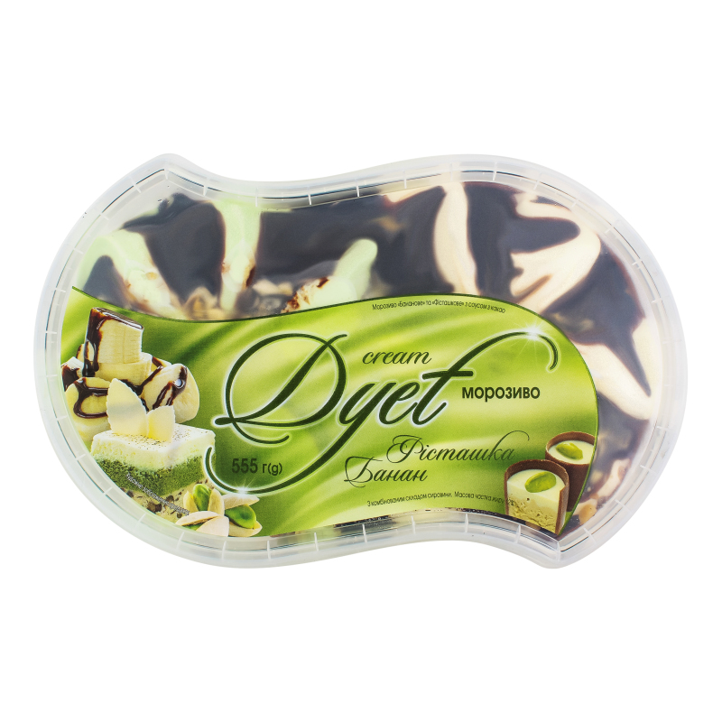 Морозиво 12% Фісташка Банан Cream Dyet Ласунка п/у