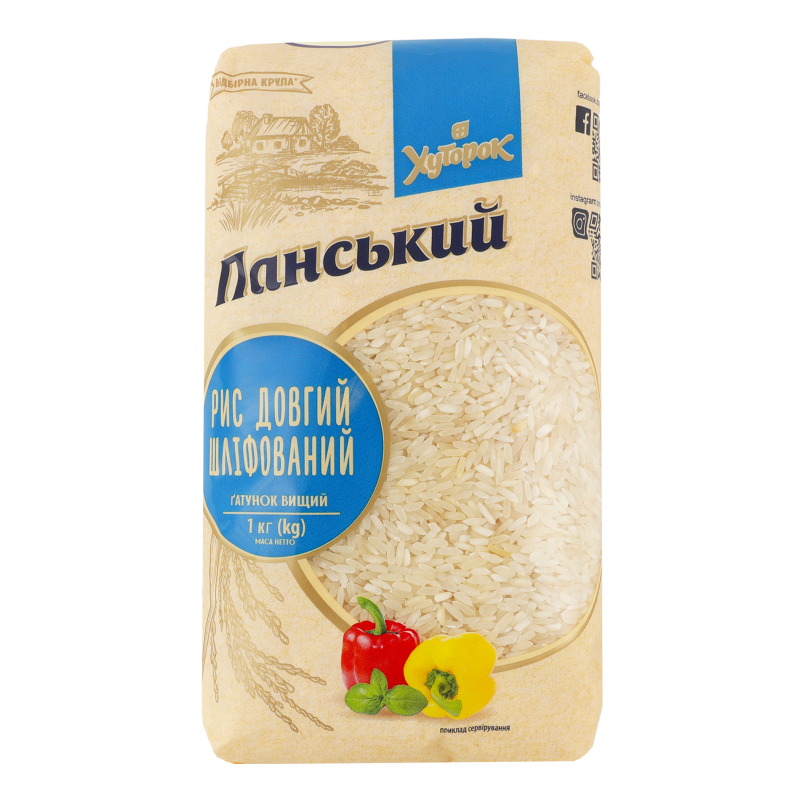 Рис довгий шліфований Хуторок Панський в/ґ м/у