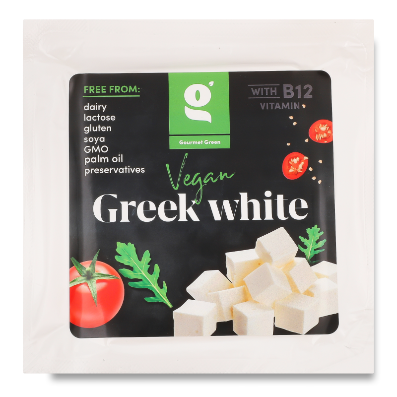 Продукт рослинного походження з смаком грецького сиру Фета 29% 150г в/у Gourmet Green