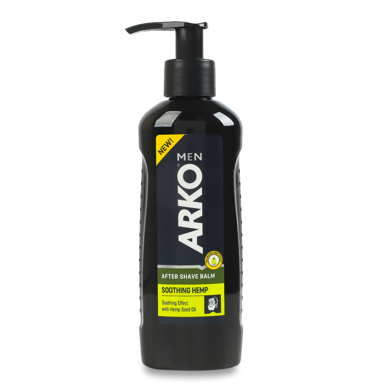 Бальзам п/гоління з олією насіння конопель д/чоловіків 200мл з дозатором Arko