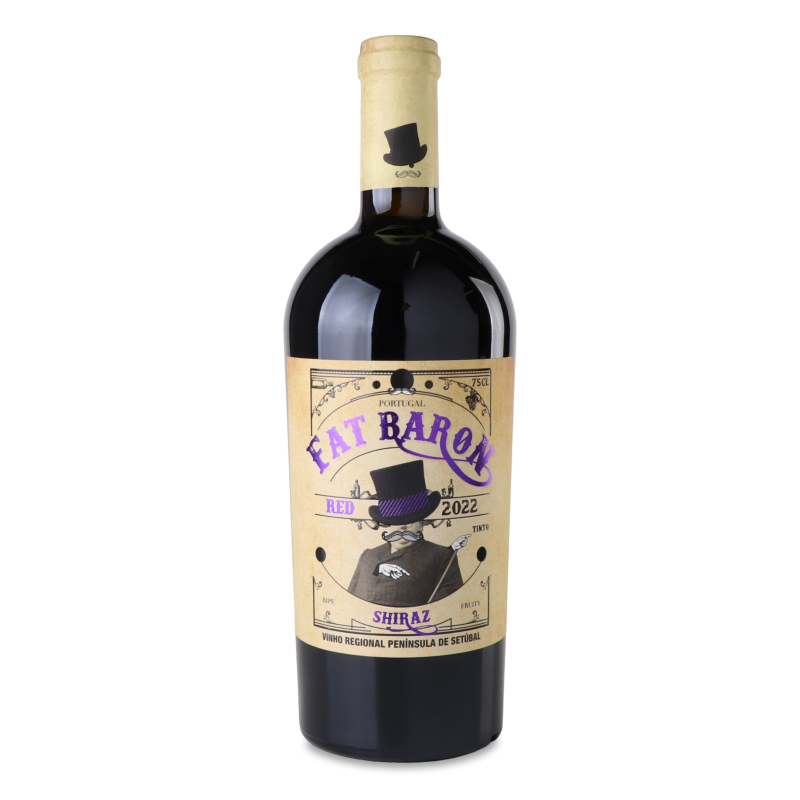 Вино Шираз червоне н/сухе 14,5% 0,75л Fat Baron