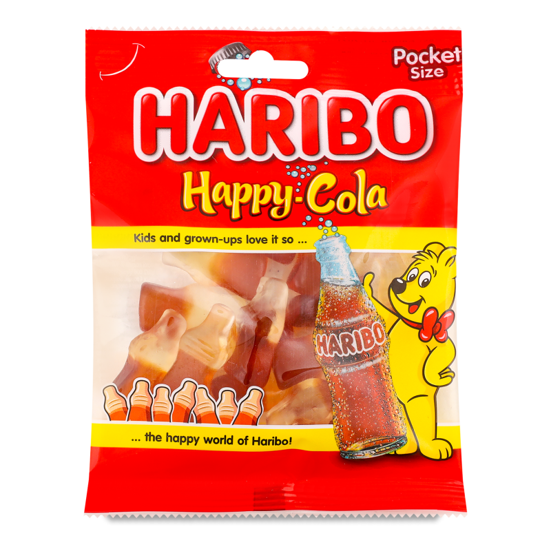 Цукерки жувальні з смаком коли 80г Haribo