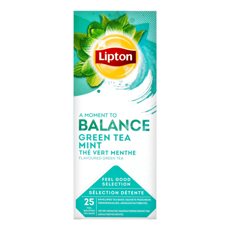 Чай зелений байховий ароматизований Mint Lipton к/у 25х