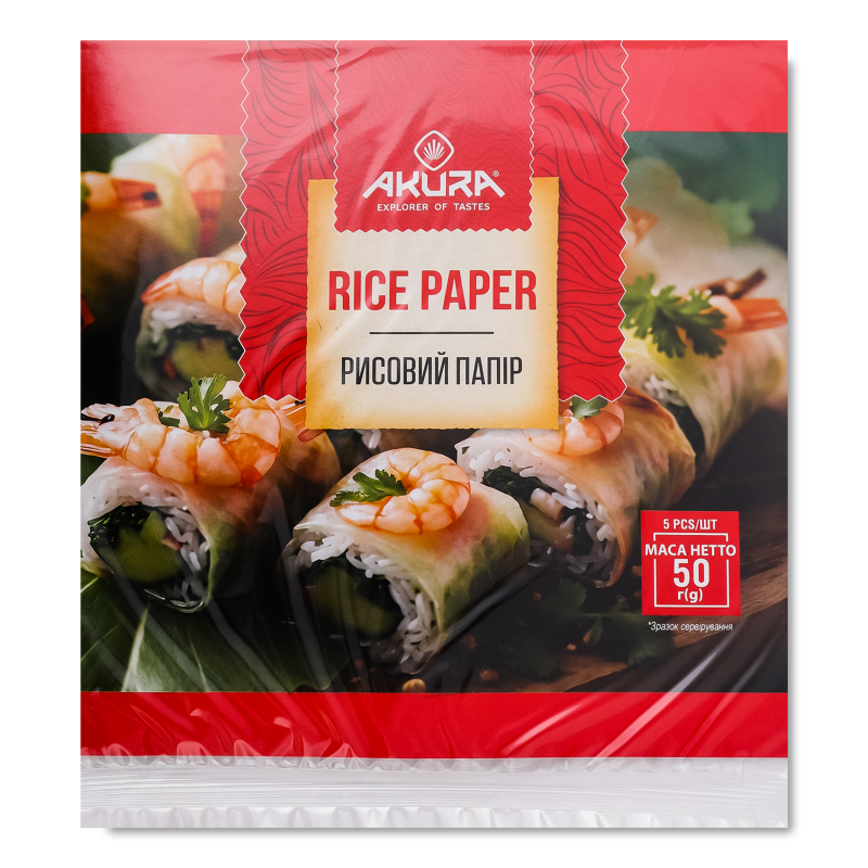 Папір рисовий 5листів 50г Акура