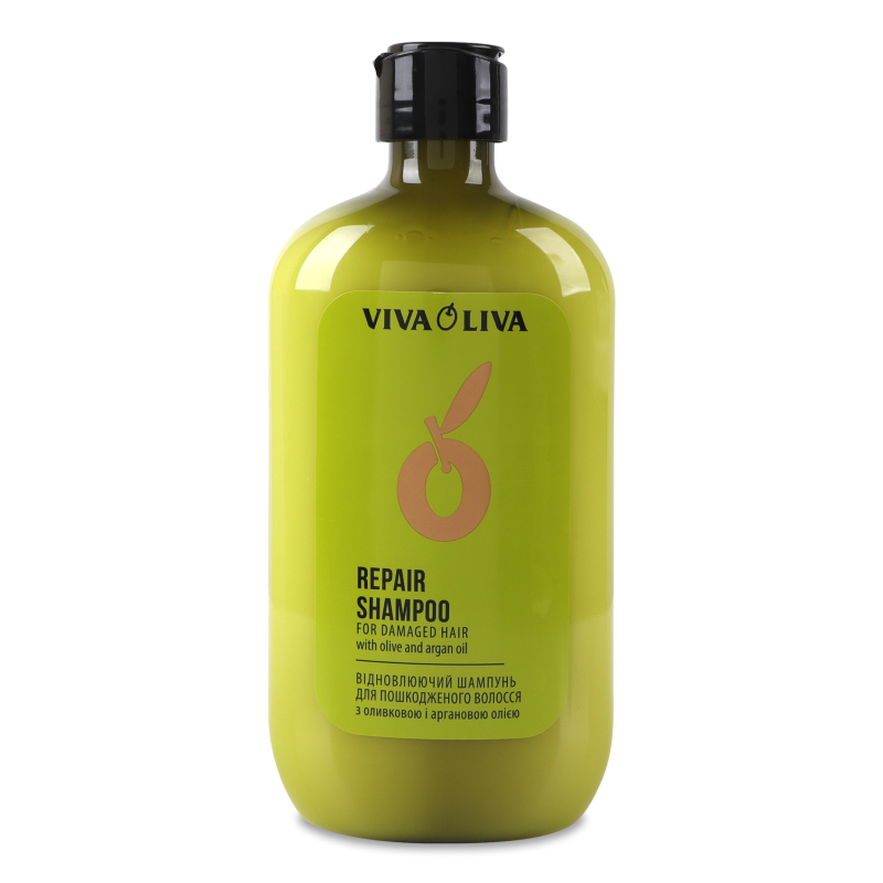 Шампунь Відновлюючий з оливковою та аргановою олією д/пошкодженого волосся 400мл Віва Олива