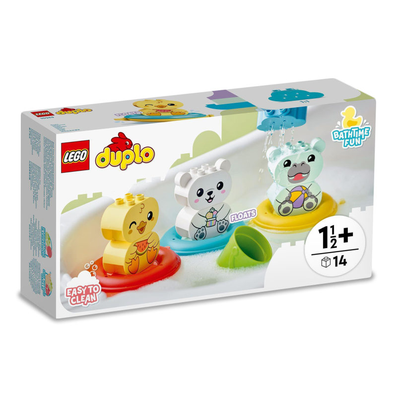 Конструктор Веселе купання Плаваючий потяг з тваринами 10965 Лего