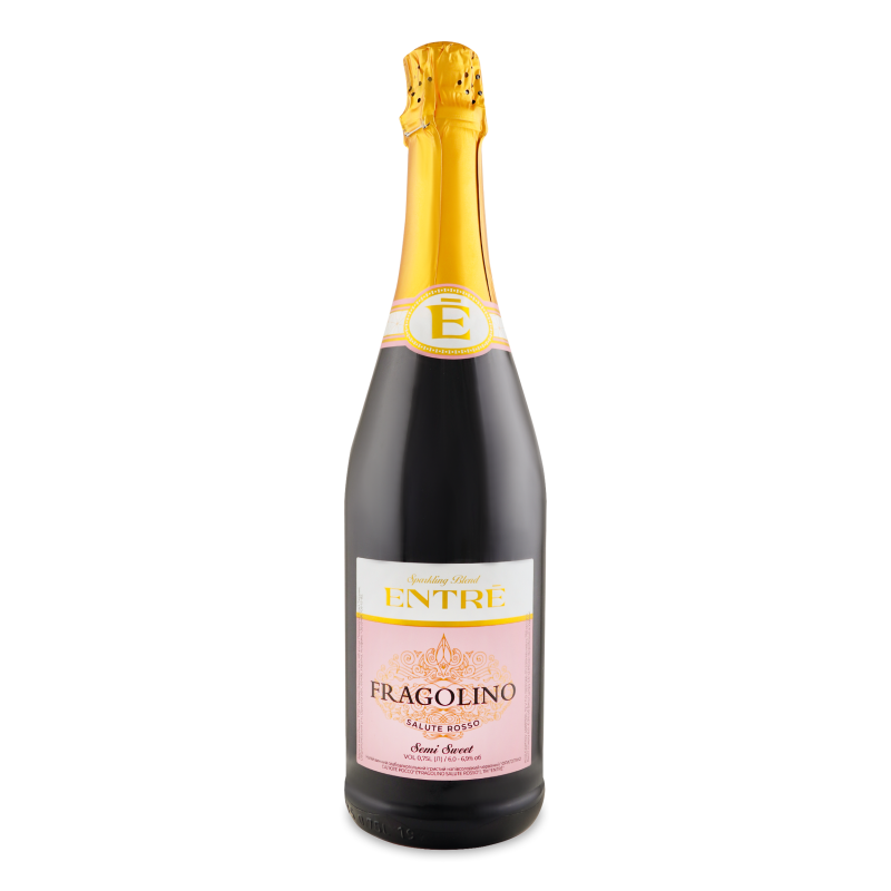 Напій винний ігристий Fragolino Salute Rosso червоний н/солодкий 6-6,9% 0,75л Entre