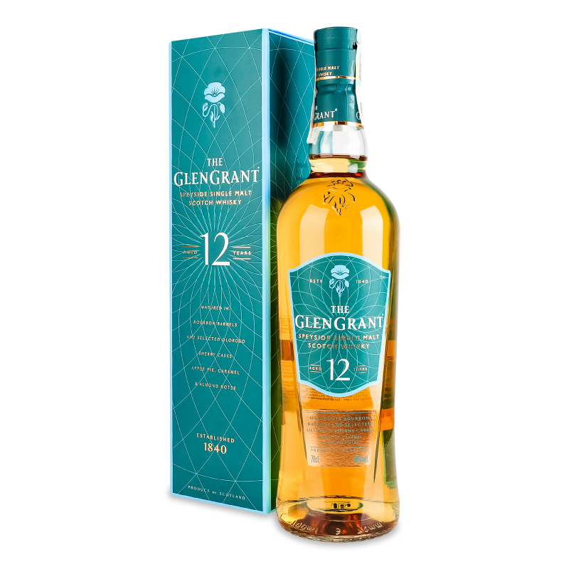 Віскі 12років 40% 0,7л коробка The Glen Grant