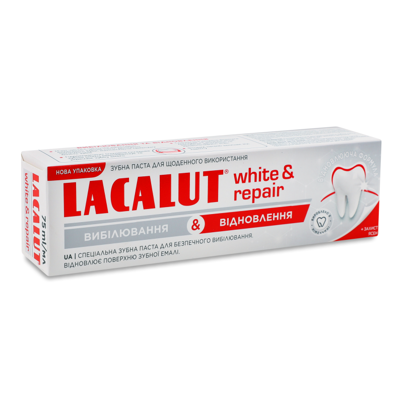 Паста зубна White&Repair 75мл Lacalut