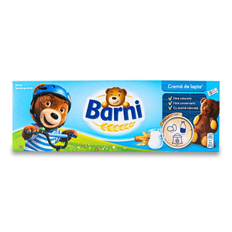 Тістечко бісквітне з молочною начинкою 5*30г Барні