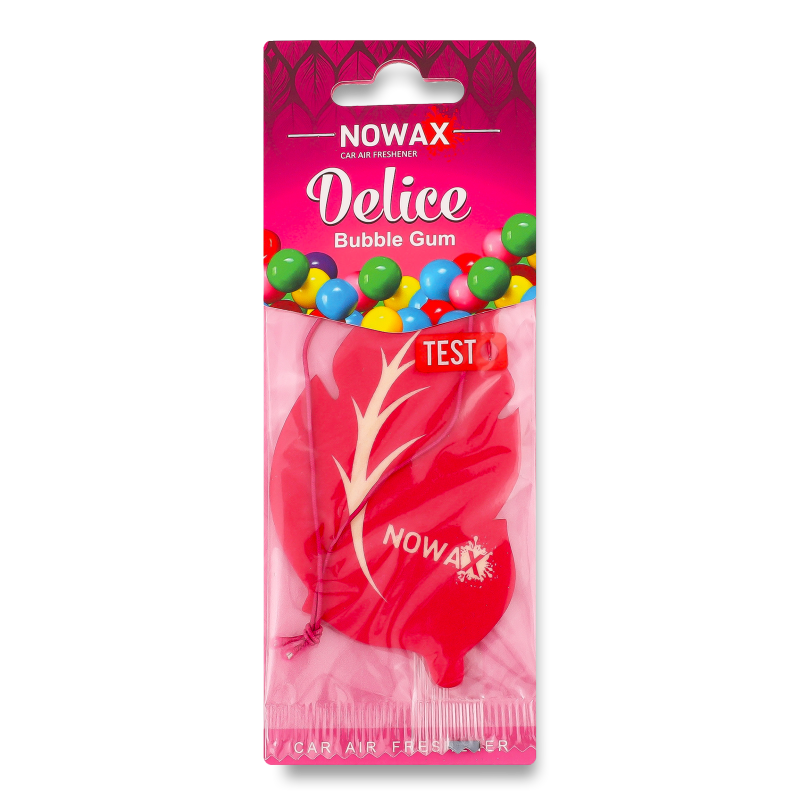 Ароматизатор д/авто Delice Bubble Gum целюлоза Nowax