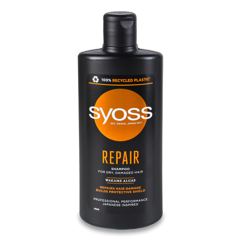 Шампунь Репейр д/сухого та пошкодженого волосся 440мл Сйосс