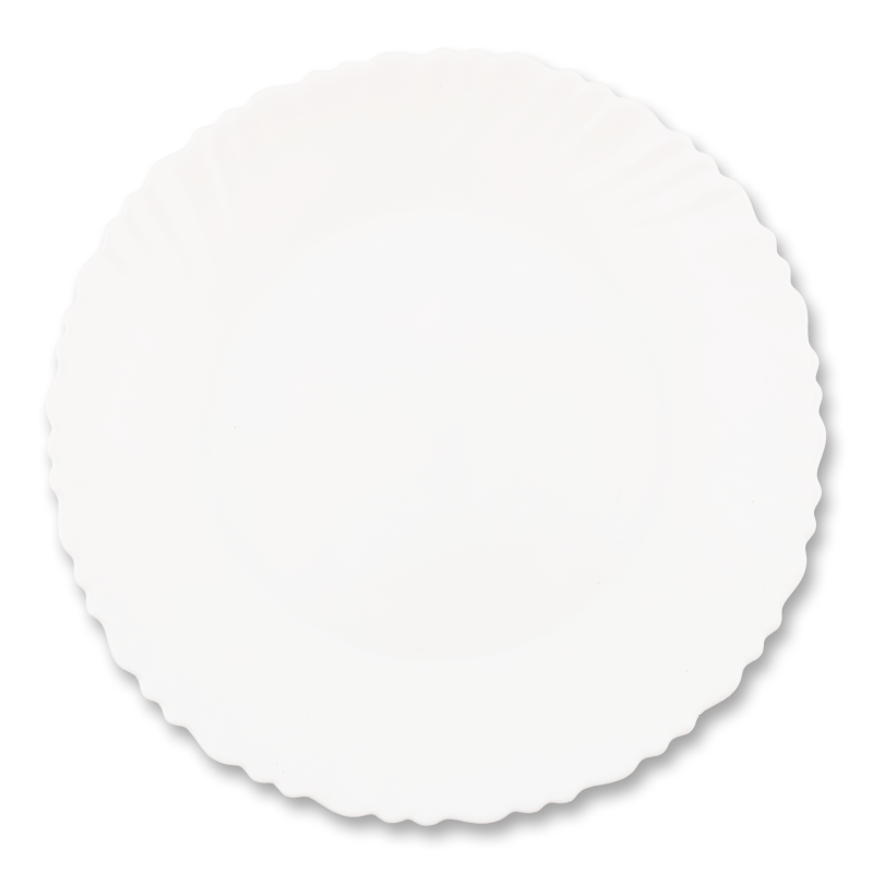 Тарілка обідня Blanco Wave склокераміка 22см Vittora