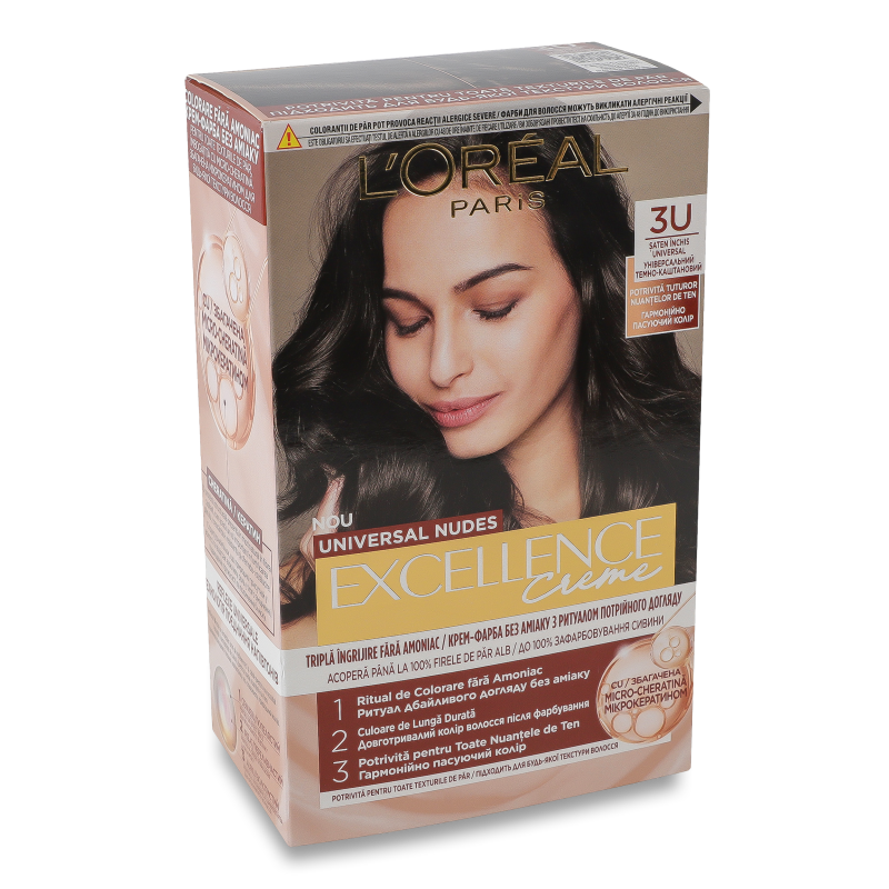 Крем-фарба д/волосся Excellence Creme 3U темно-каштановий L’Oreal