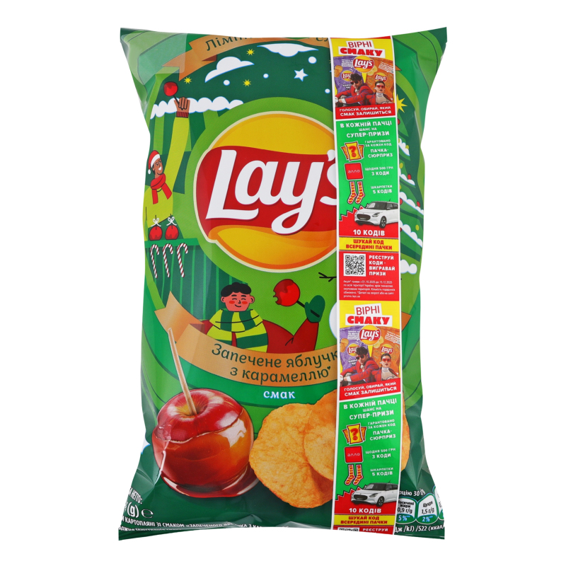 Чипси картопляні Запечене яблучко з карамеллю Lay's м/у 95г Lay's