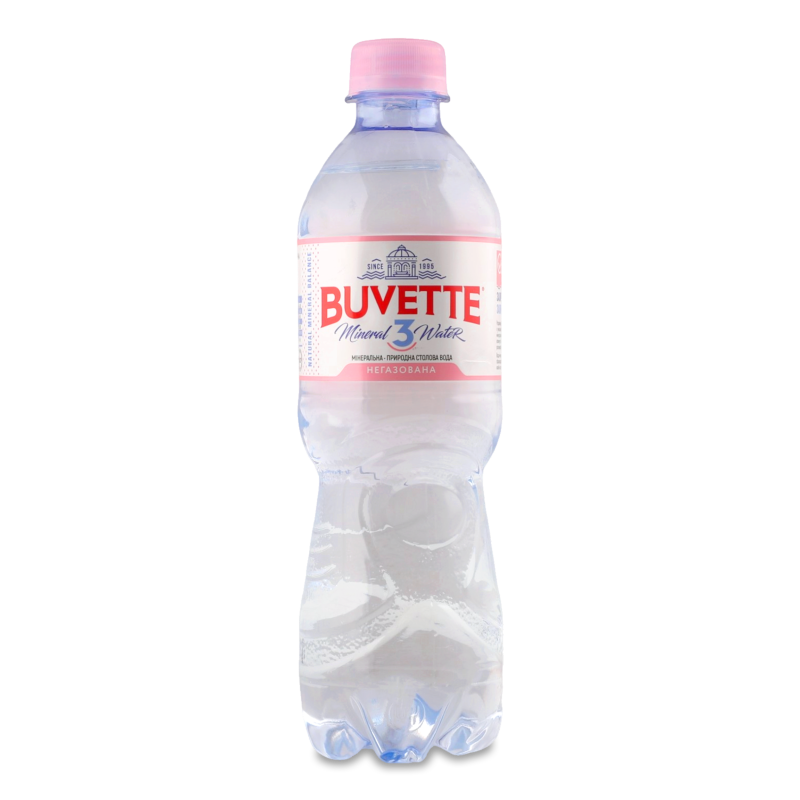 Вода мінеральна №3 негазована 0,5л пет Buvette Vital
