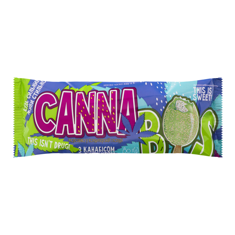 Морозиво 12% з канабісом та кунжутом Cannabis Ласунка м/у