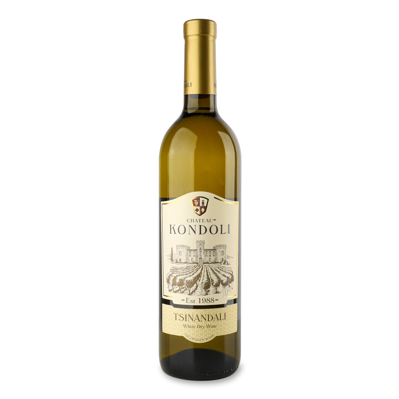 Вино Tsinandali біле сухе 11-13% 0,75л Chateau Kondoli