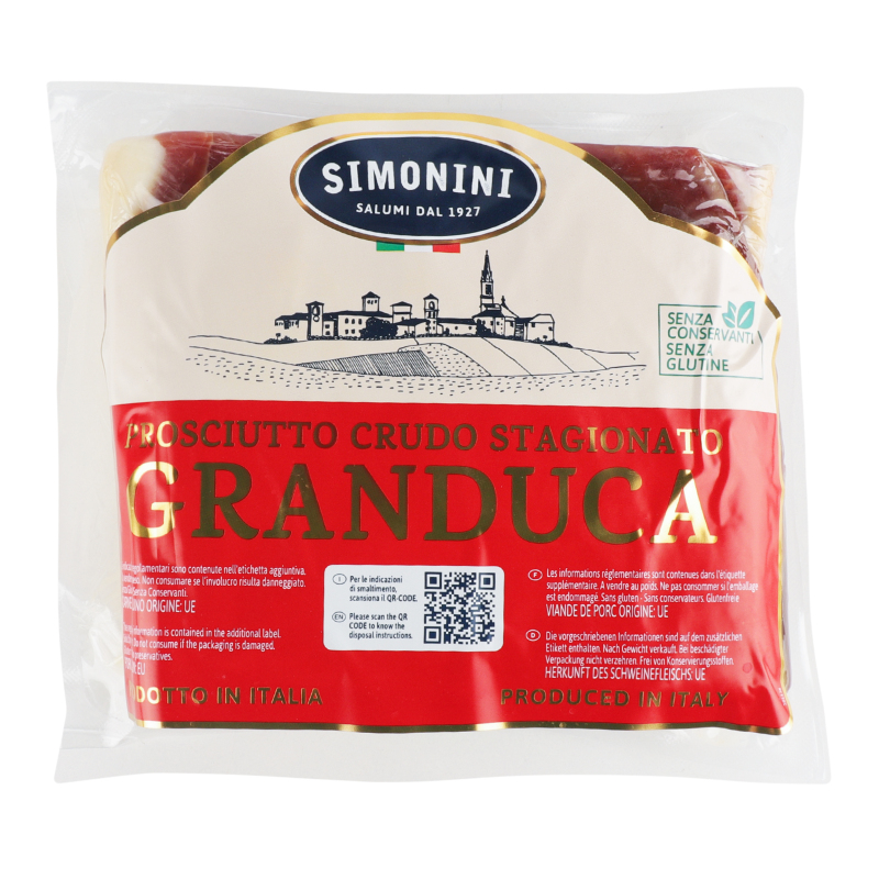 Шинка 12міс Prosciutto Crudo Stagionato Granduca Simonini с/в кг