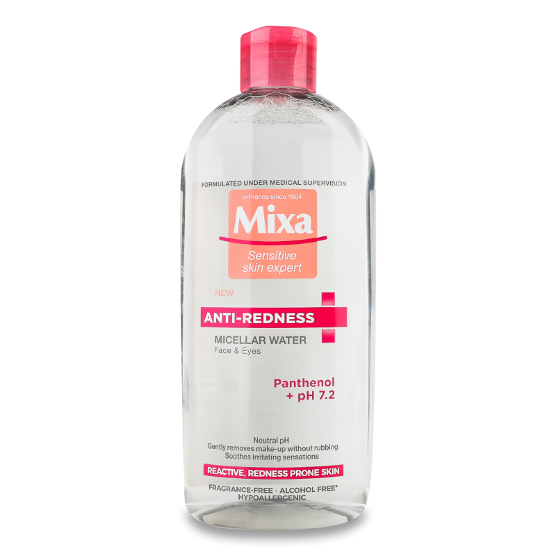 Вода міцелярна проти подразнень д/чутливої шкіри обличчя 400мл Мікса