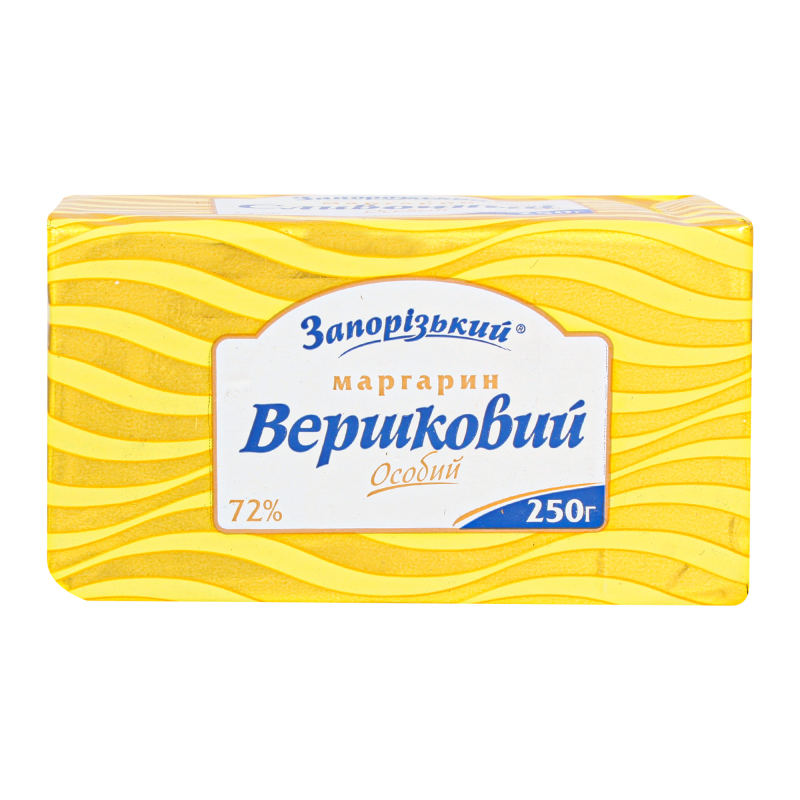 Маргарин 72% Сливочный особый Запорізький м/у 250г Запорізький ...