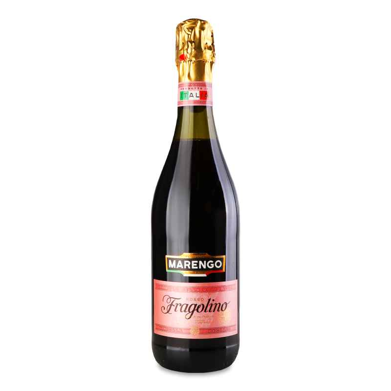Напій ігристий на основі вина Fragolino з смаком полуниці червоний солодкий 7,5% 0,75л Marengo