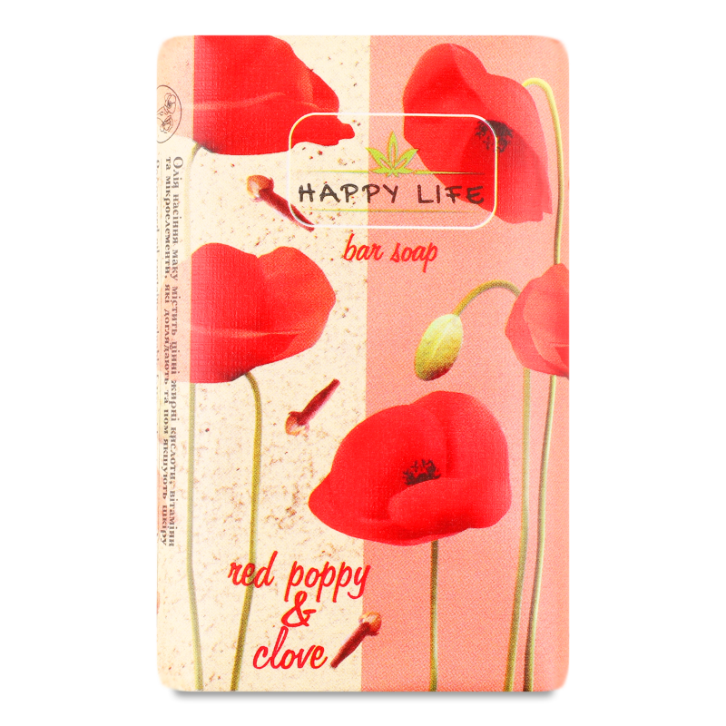 Мило Червоний мак та гвоздика 180г Happy Life