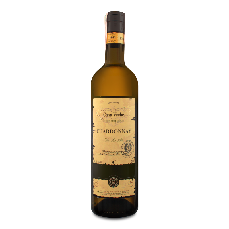 Вино Шардоне біле сухе 9-11% 0,75л Аліанца