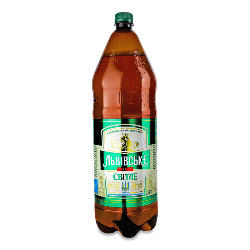 Пиво світле 4,3% 2,35л пет Львівське