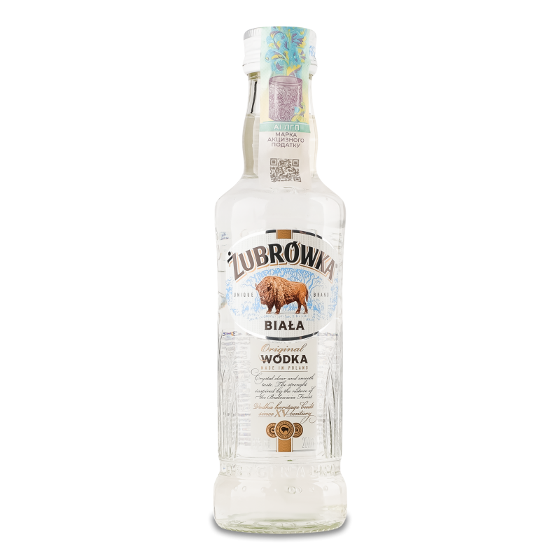 Горілка Бяла 40% 0,2л Зубровка
