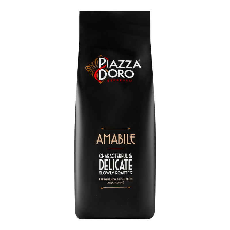 Кава натуральна смажена в зернах Amabile Espresso Pіazza D'Oro м/у 1кг ...