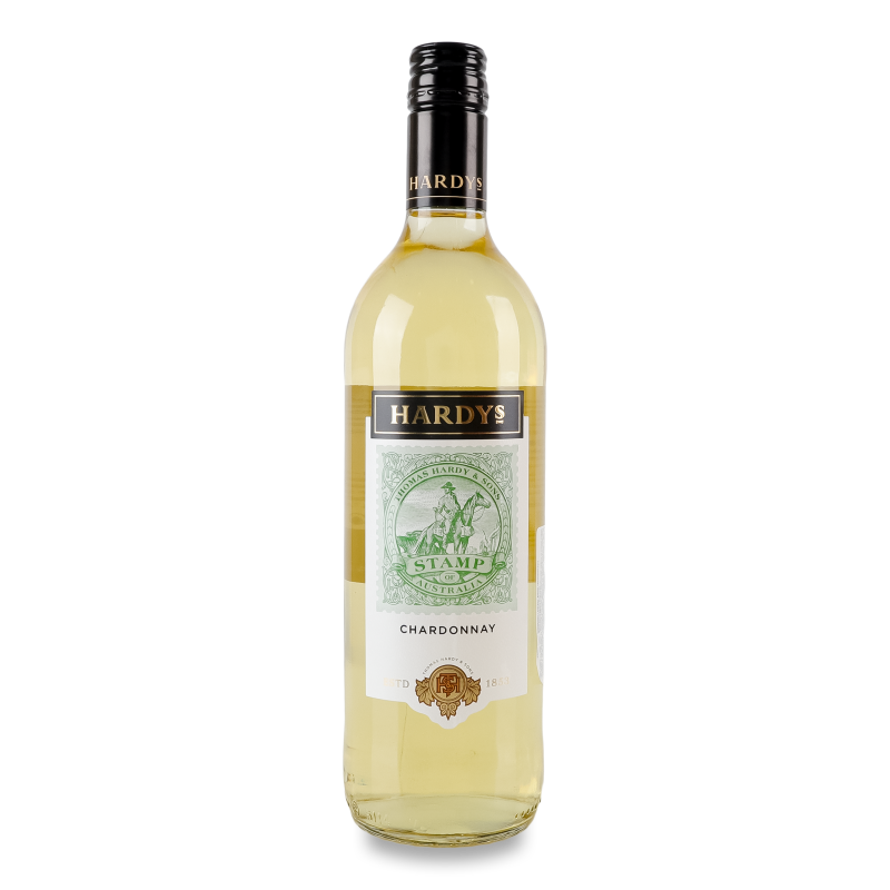 Вино Stamp Chardonnay біле сухе 11% 0,75л Hardys
