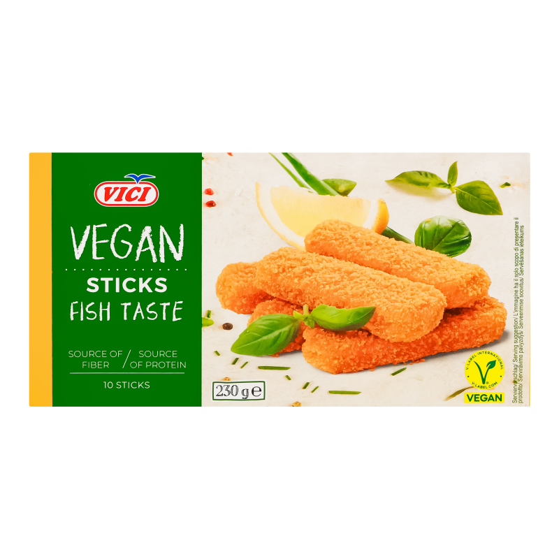 Палички соєві заморожені зі смаком риби в паніровці Vegan Vici к/у