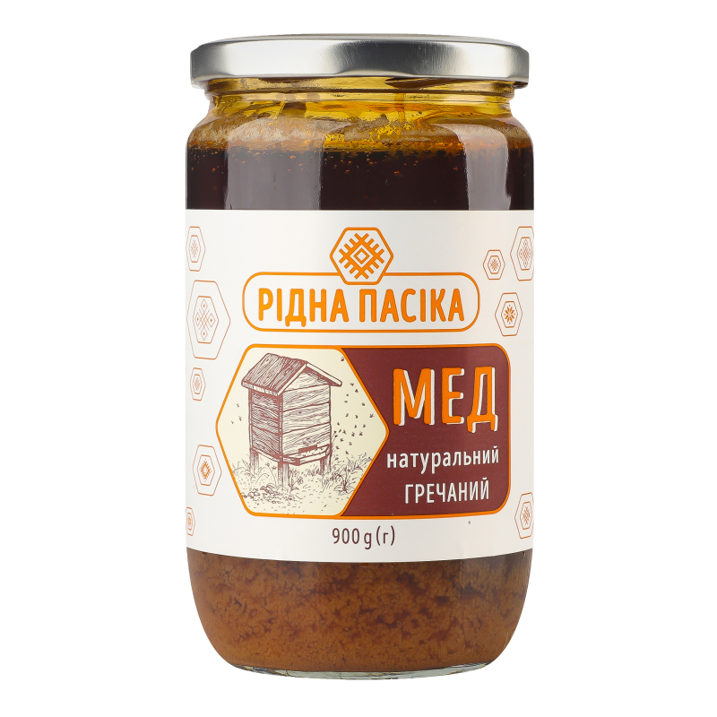 Мед натуральний Гречаний Рідна пасіка с/б