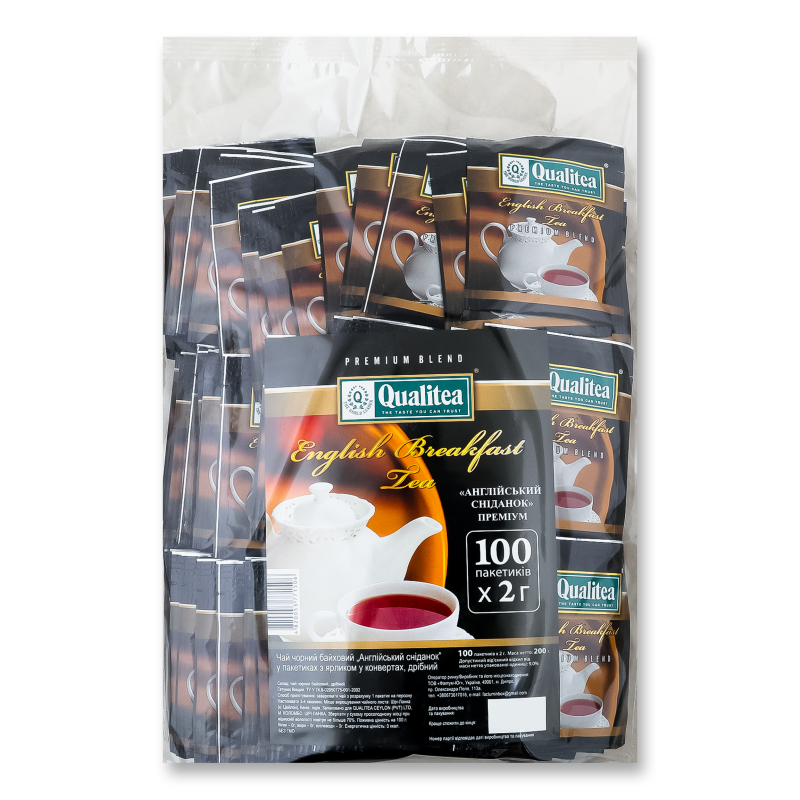 Чай Кволіті Англійський сніданок чорний 100*2г з/я